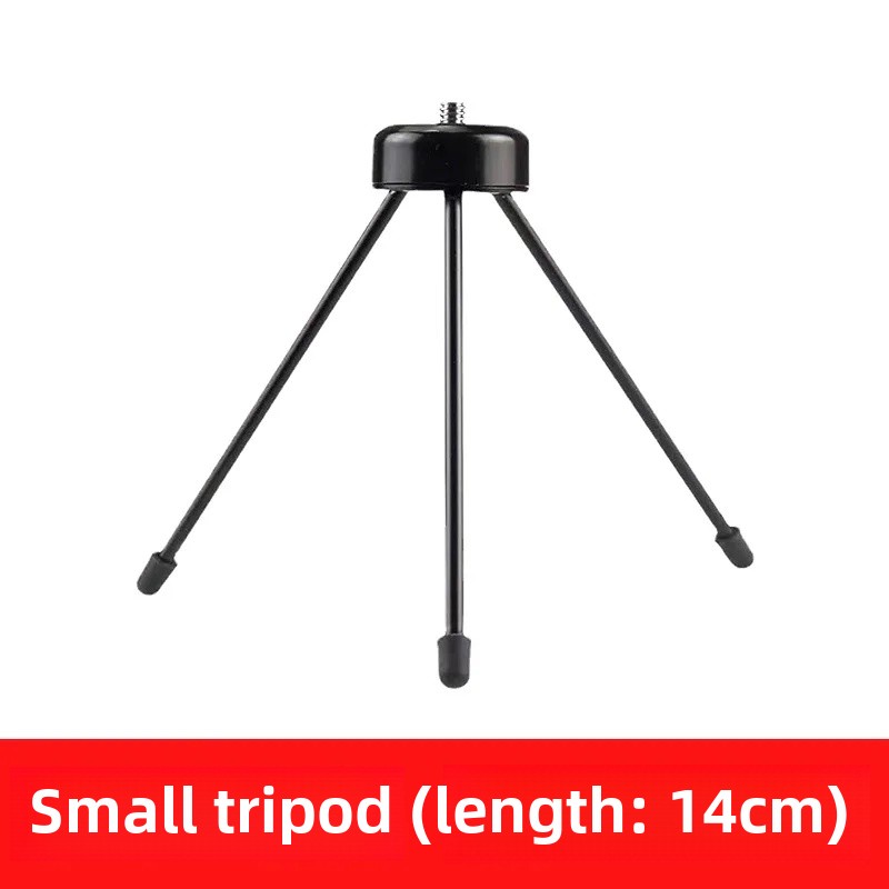 Handheld Stabiele Selfie Stick Stand Live-uitzending Snelle Hand Dual Machine Positie Clip Hoofd Accessoire Universele Foto Nemen Naar: Goud