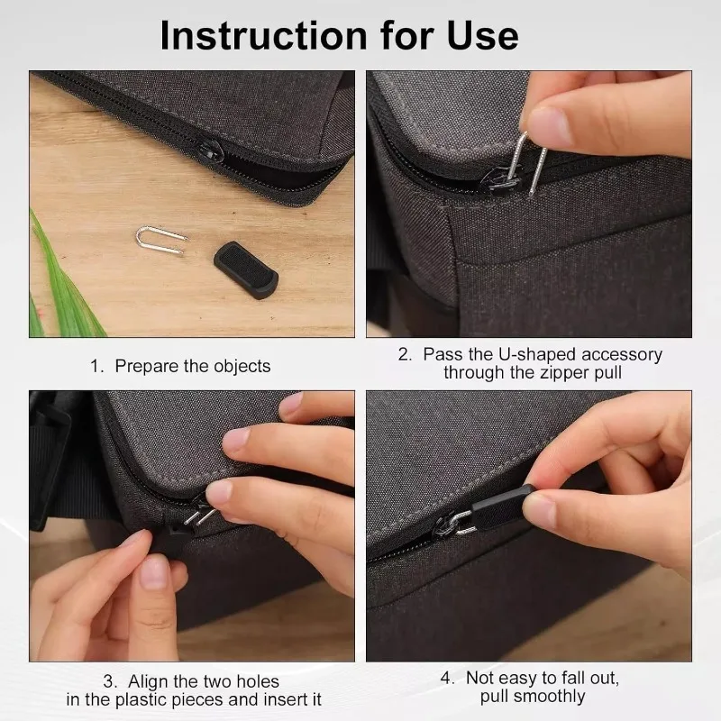 5/10/20pcs Universal Zipper Pull Replacement Kit Removable Detachable Zipper Puller for Luggage Purse Bags Clothes Zipper Slider