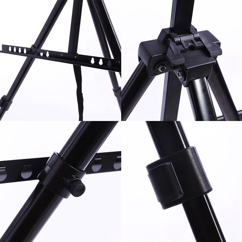 Caballete plegable portátil de metal para pintar con bolsa de gimnasio