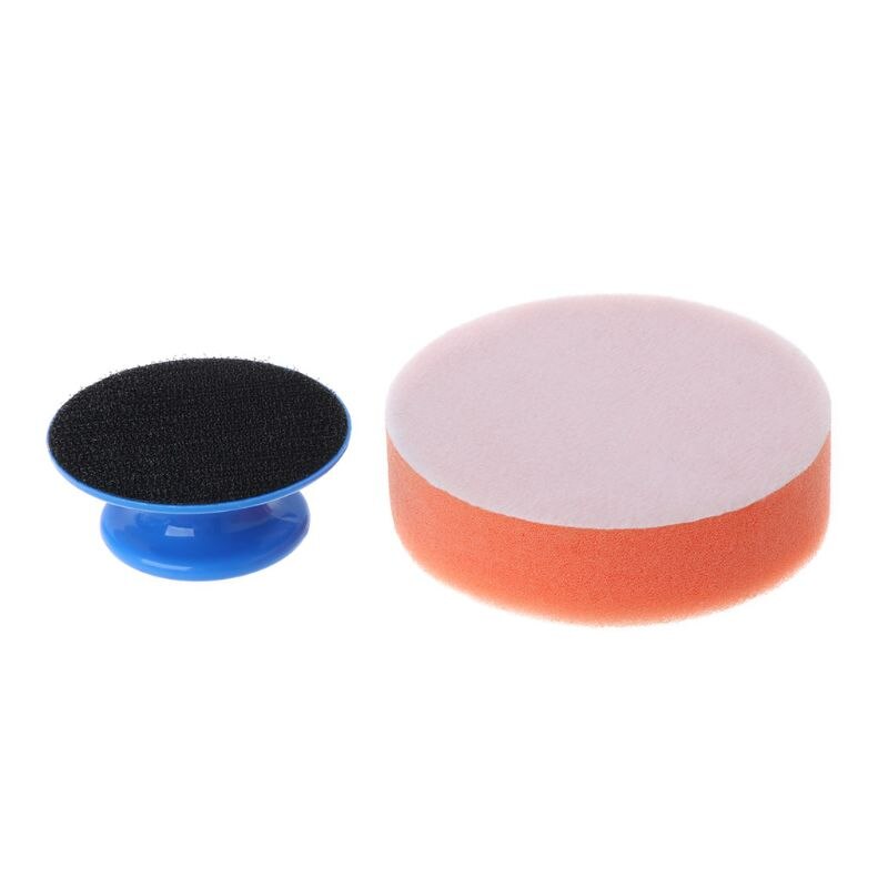 6Pcs/Set Car Wax Wash Polish Pad Sponge Cleaning Foam Kit Gripper Handle Car-Styling 57BA