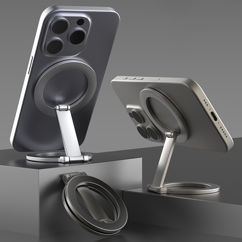 Magnetic Phone Stand Foldable Double-Side Strong Magnet Bracket for Magsafe Foldable Metal Holder Support for iPhone 13 14 15 16
