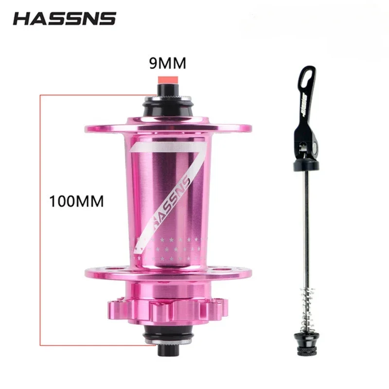 Hassns pro7 32h cubo traseiro de liberação rápida 32 furos freehub mtb quatro palin 7-12 velocidades cubo barulhento bicicleta seis pawl três dentes hubs: vinho