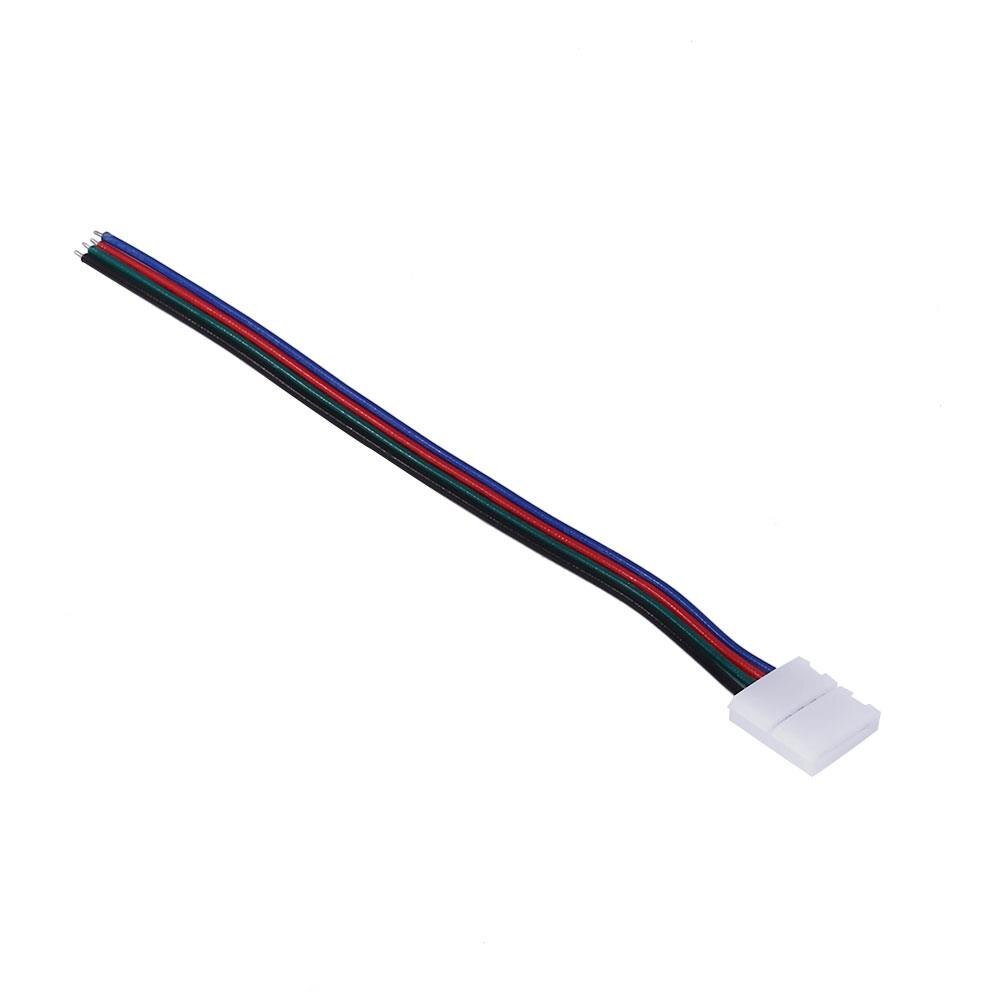 Led Strip Licht Connector 4Pin 4Pin Connector Huishoudelijke Supply 10 Mm Multicolor Adapter Interface Kabel
