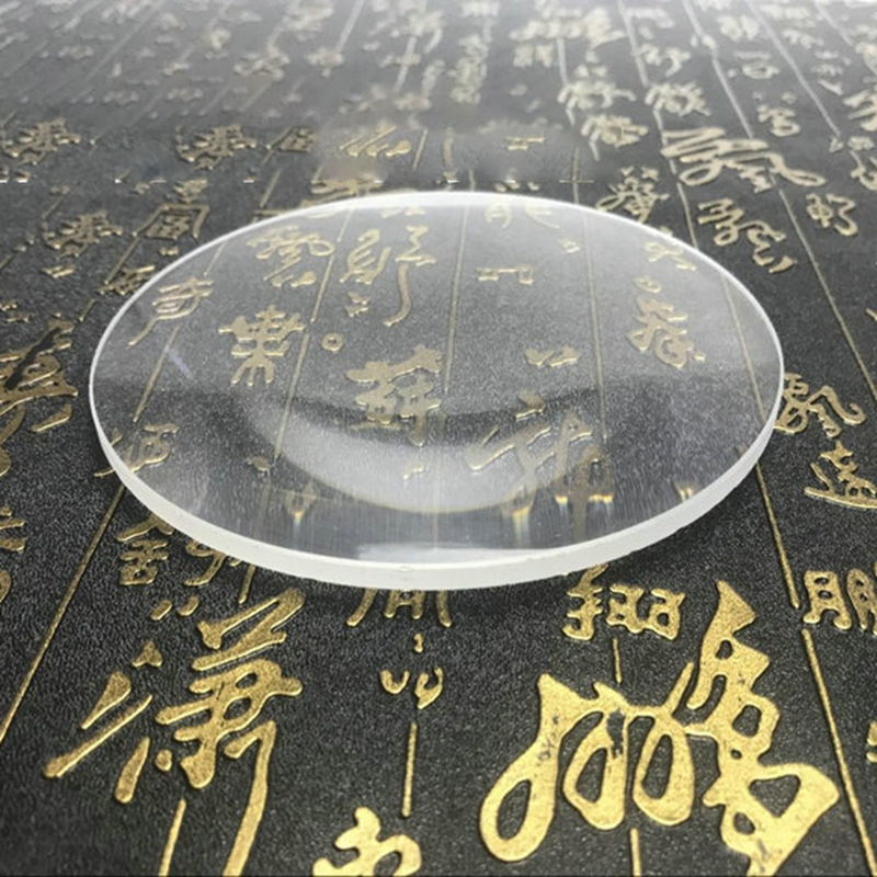 127mm de largura de diâmetro 3 vezes 15 vezes, espelho grande circular, lente de vidro hd, lente de vidro transparente