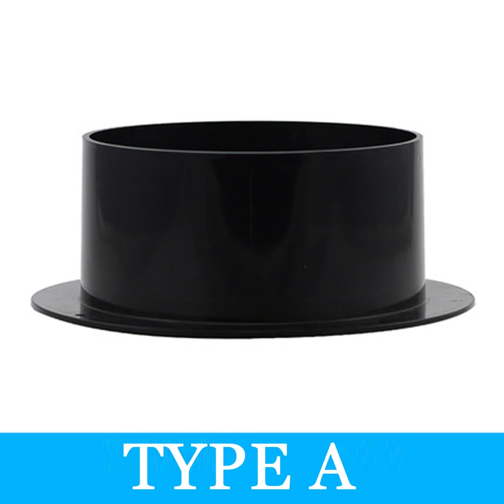 ABS Flange Ventilation Connector Wall Range Hood Flange Adapter Duct Fan Connector Kitchen Air Vent Exhaust 100mm/125mm/150mm