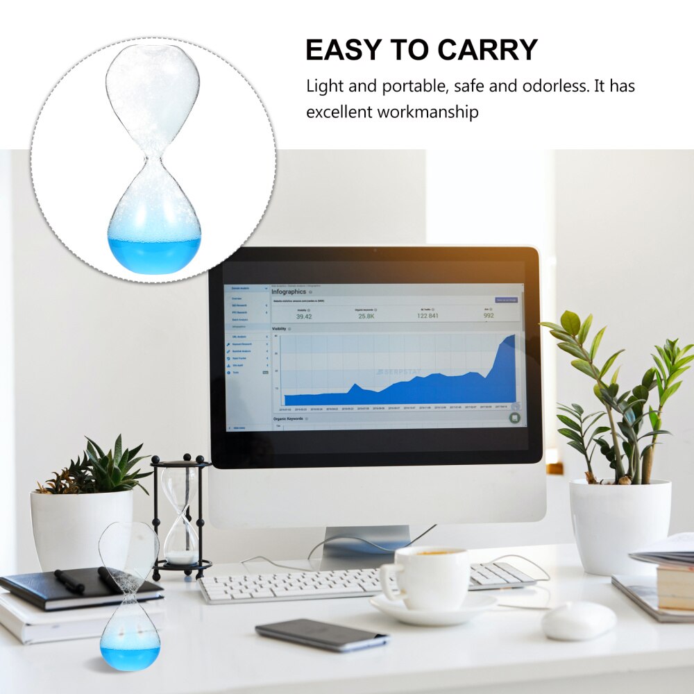 Decorative Hourglass Glass Sand Clock Timer Adornment Home Timing Tool
