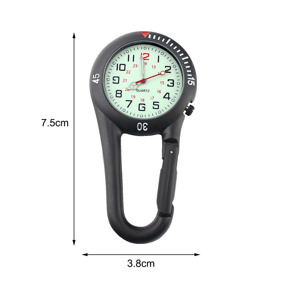 Jahrgang Uhr Karabiner Kompass Leuchtenden Multifunktions Sport Clip Korkenzieher Rucksack Tasche Medizinische Charme Uhren L4P5