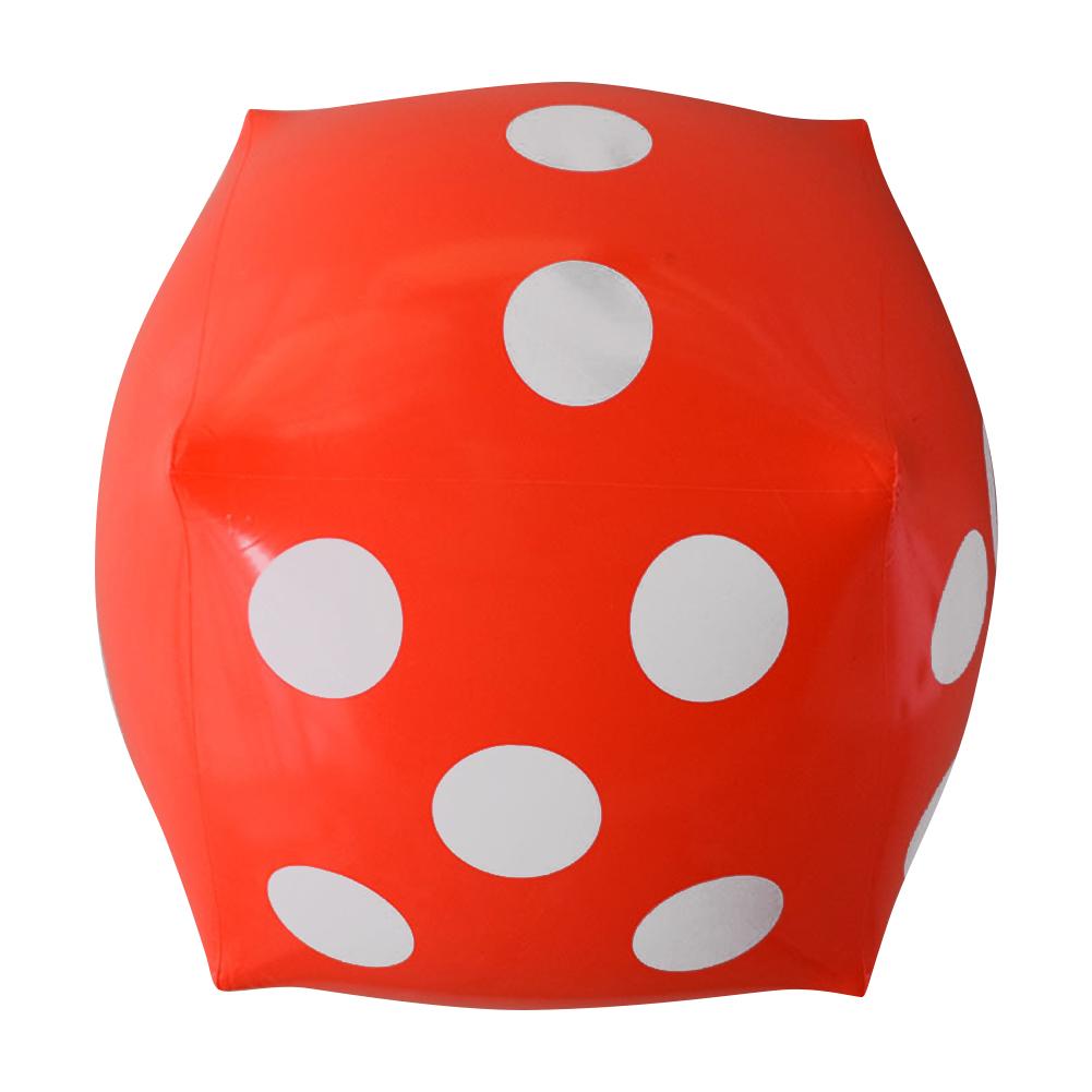 Cubo hinchable dado de juguete inflable etapa Prop Group dados inflables grandes juguetes educativos para niños accesorios para fiestas: Red