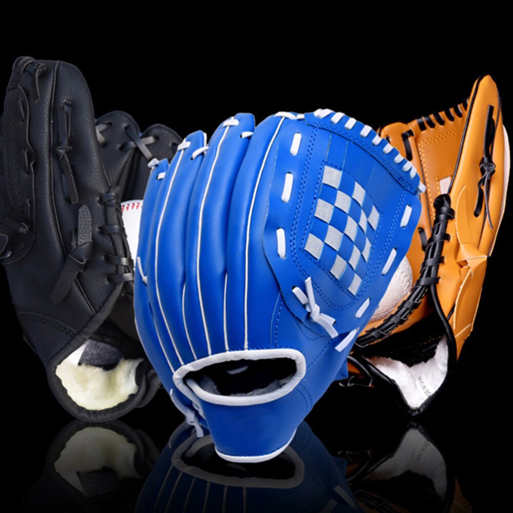 1pc Baseball Glove PU Thickened Glove Pitcher Training Glove Baseball for Kid