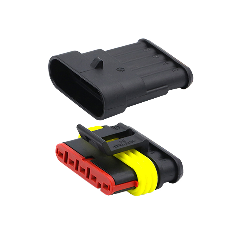 20/50/100Sets 1/2/3/4/5/6 Pin Way AMP Tyco Super Sealed Automotive Wire Connector Electrical Male Female Plug Terminals for Cars