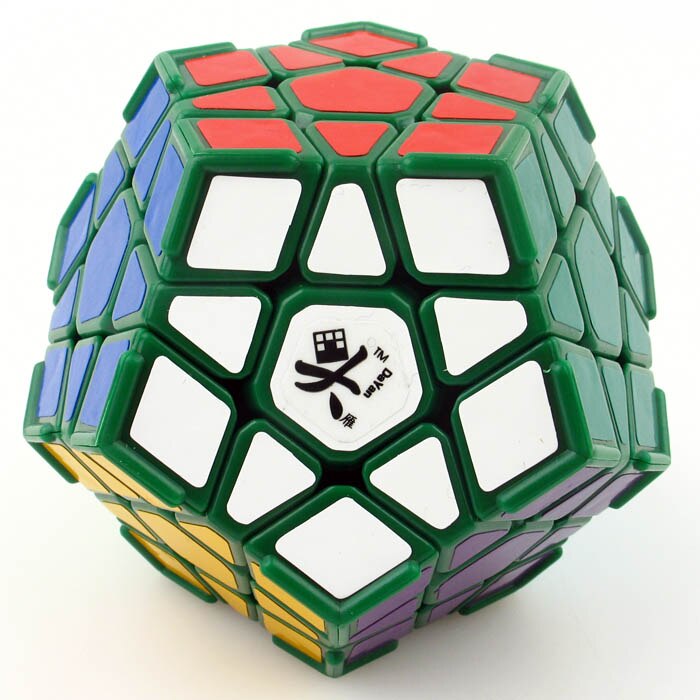 Original DaYan Megaminxes V2 M 12 sides magnetic cube puzzles Dayan 3x3 dodecahedron cubo magico educational toys for kids: v1 green 2