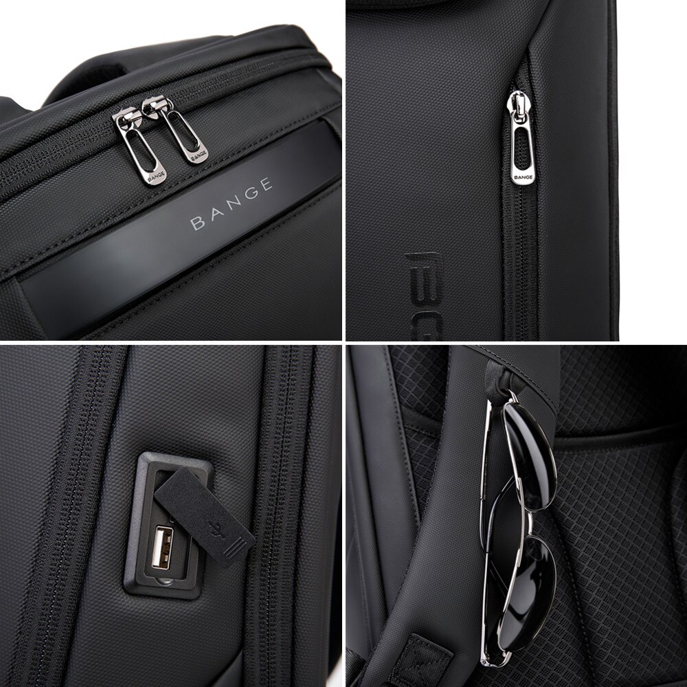 BANGE Wasserdichte Multi-Verwenden Laptop Rucksack Für 15.6 &quot;Zoll USB Ladung Stoßfest Geschäft Aktentasche Schulter Tasche Für Mann frauen