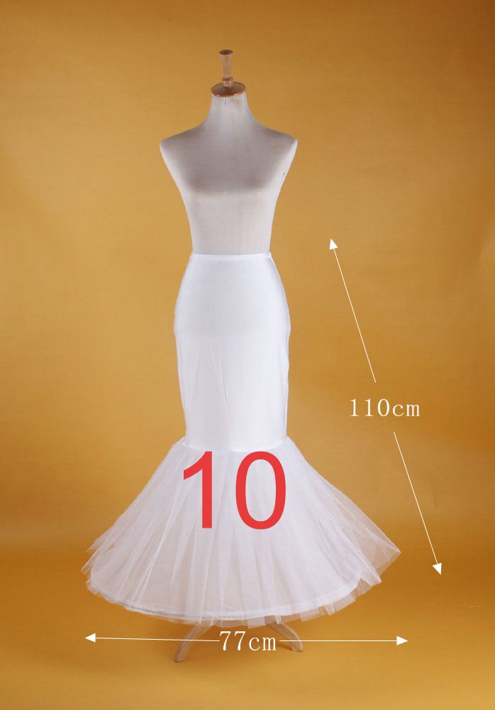 Bryllup underkjole brude bøjle crinoline prom underskørt fancy nederdel slip: 10