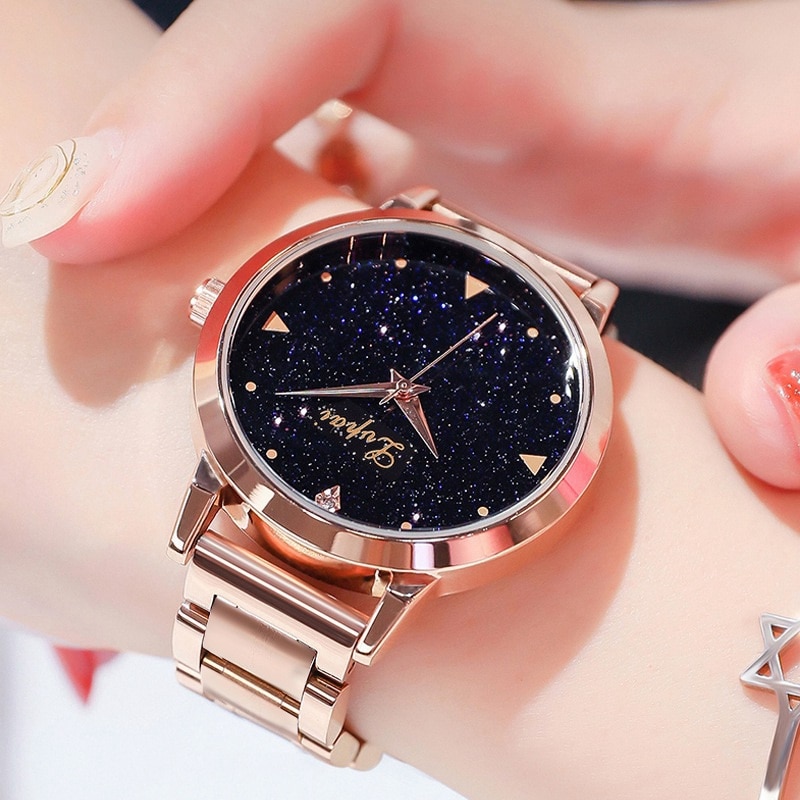 Vrouwen Jurk Horloges Rose Gold Rvs Lvpai Mode Dames Horloge Quartz Klok Goedkope Luxe Horloges