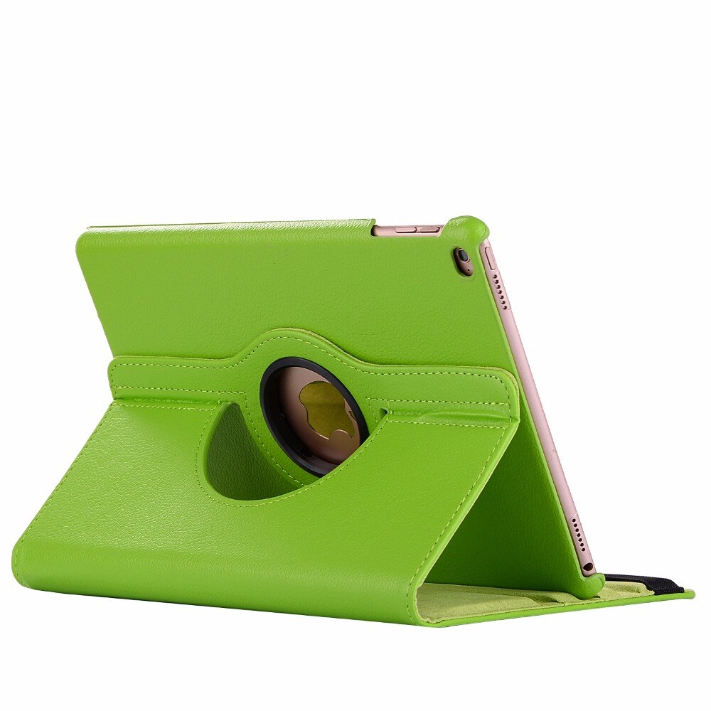 Voor Ipad 10.2 Case 7th 8th Generatie Funda 360 Graden Draaien Leather Smart Coque Voor Ipad 10.2 "A2270/a2428/A2428/A2429: green