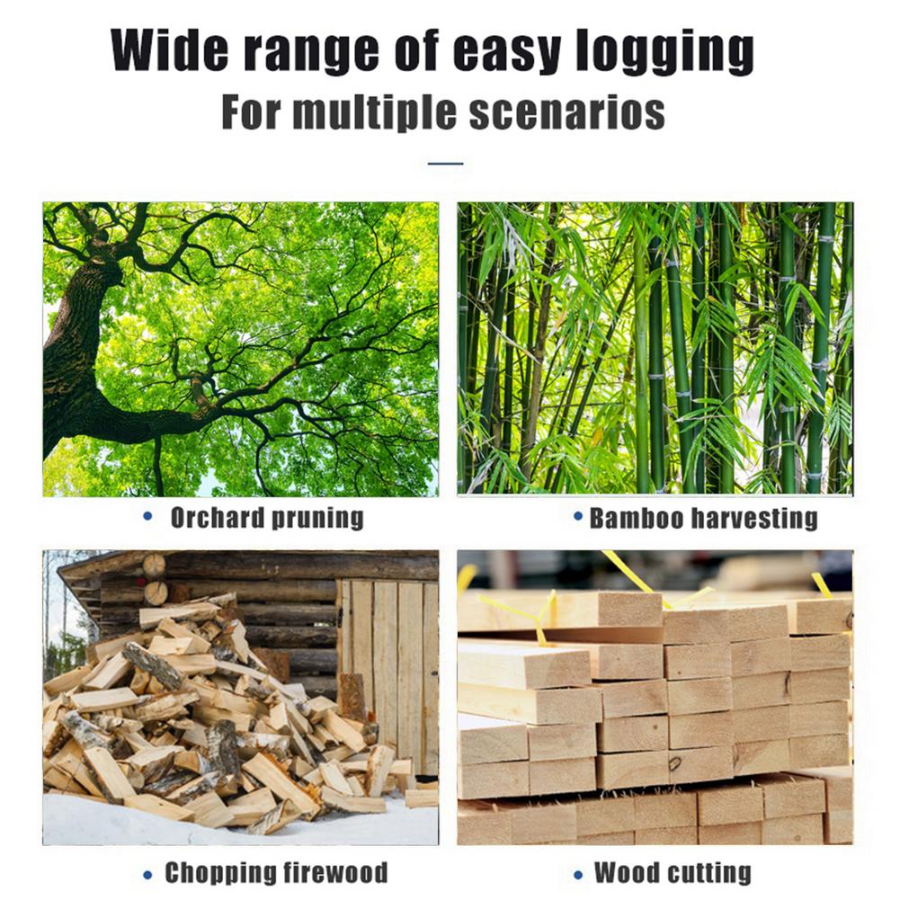 Mini Electric Chainsaw Portable Cordless Handheld Pruning Saw 88V Lithium Battery Rechargeable Wood Cutter Home Power Tool