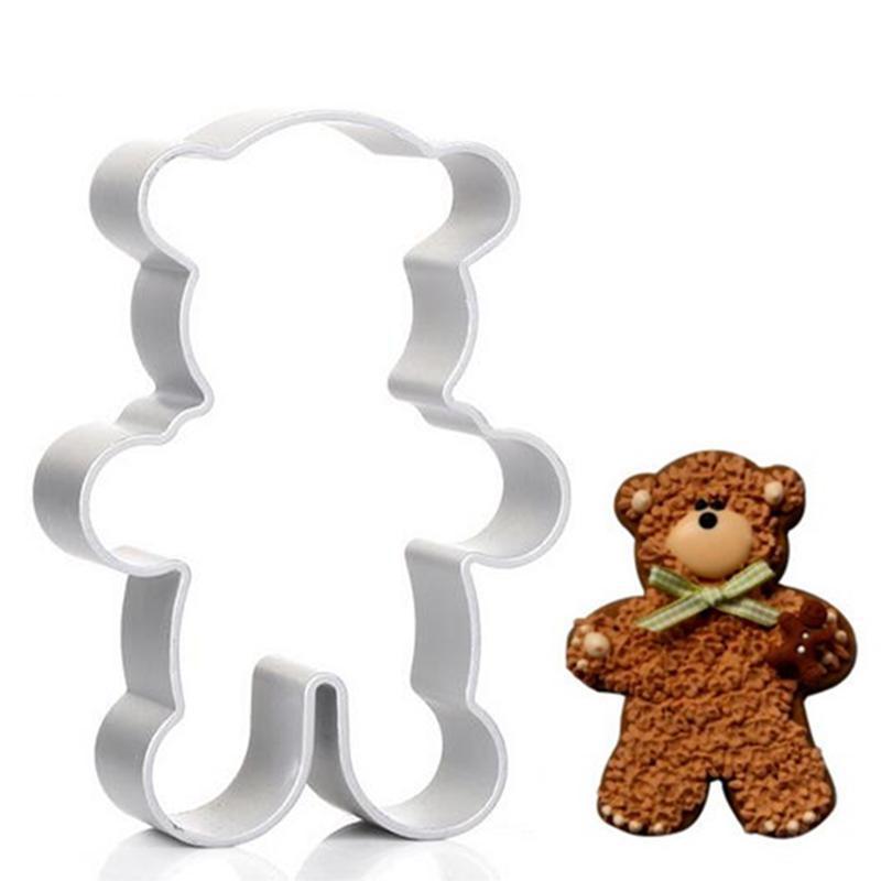 Biscuit Mold Cookie Leuke 3D Beer Vorm Cookie Cake Bakvormen Mould Metalen Legering Fondant Cookie Cutters Biscuit Mold