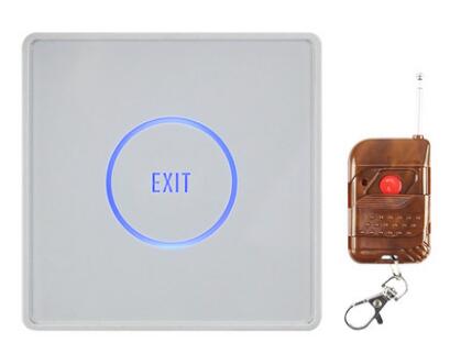 infrared sensor door gate lock exit release button switch glass panel surface waterproof with NC NO COM(remote control optional): white with keyfob