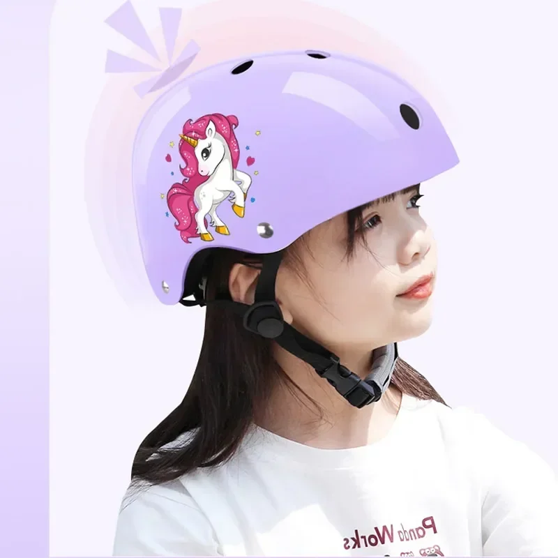 Kids Skateboard Bicycle Helmet Aults Adjustable Motorcycle Helmet with Crown Scooter Balance Bike Riding Protective Gear