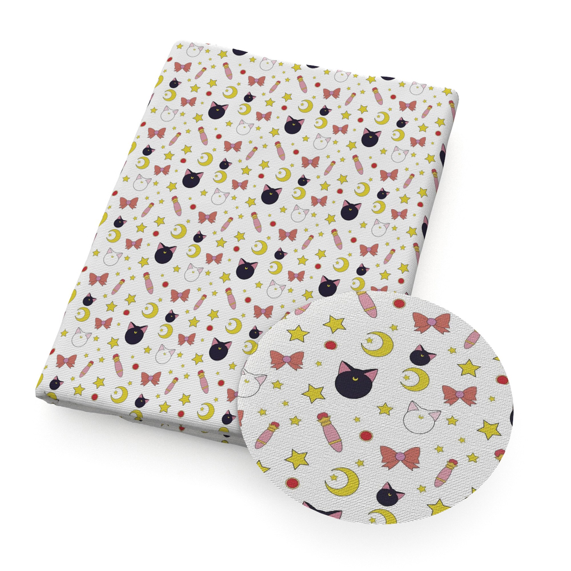 140 tela de algodón con estampado de dibujos animados, tejido de 50 x 100% cm con corazón de Animal para la fabricación de ropa de costura, textil para el hogar de media yarda, 1Yc10112: 1122718003