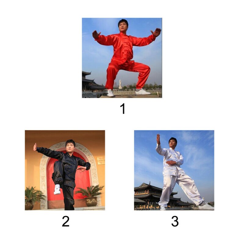 Tai chi præstationstøj unisex kampsport uniform kung fu dragt kostume