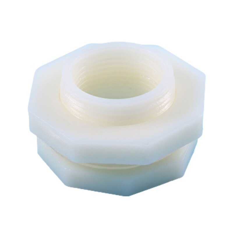 Plastic Bulkhead Fitting Water Tank Connector Adapter for Rain Barrels Water Tanks Pools Poultry Waterer Equipment