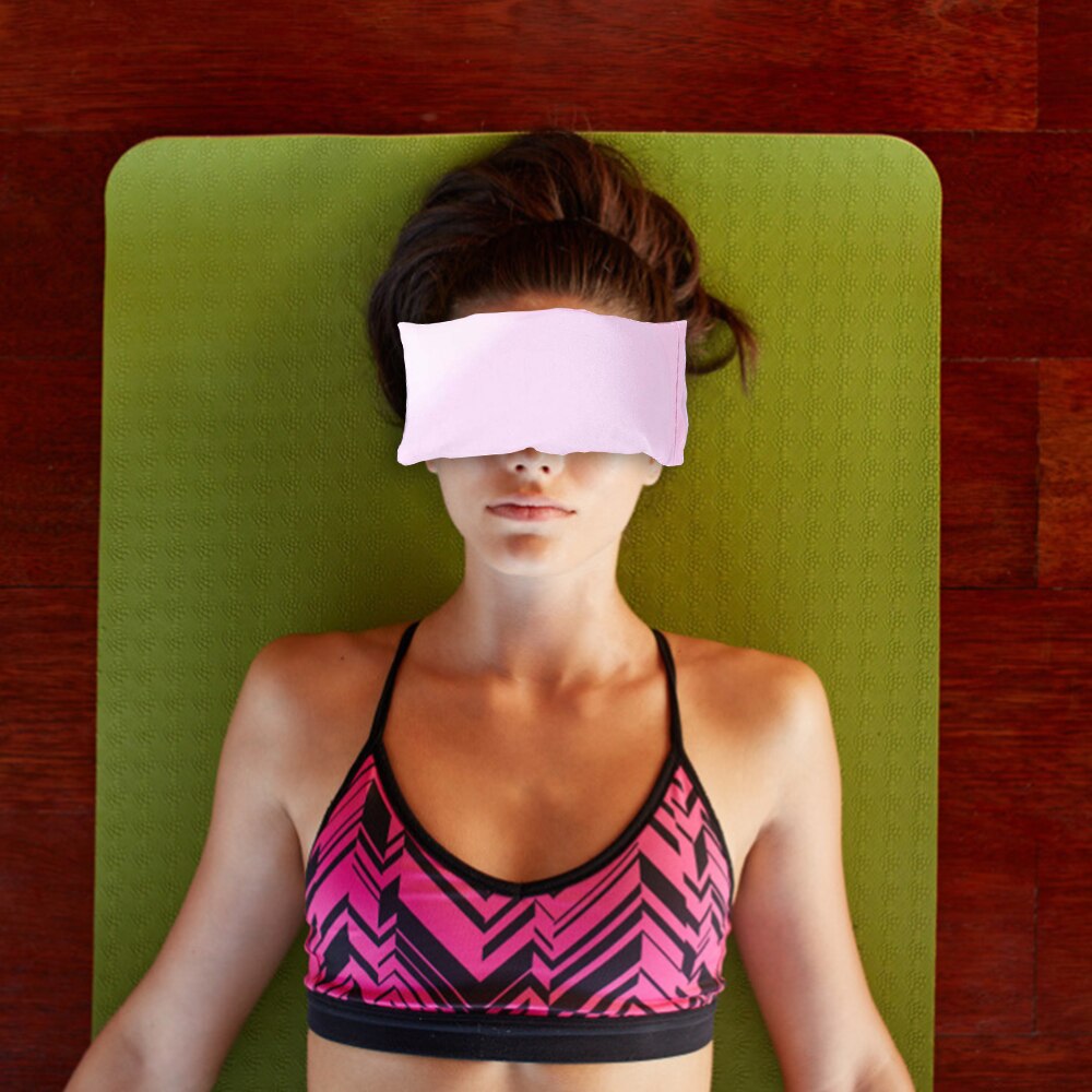 Yoga Eye Pillow Dark Circle Silky Eye Pillow Lavender + Flax Seed Filled Perfect For Yoga Natural Sleep Aid Anxiety Relief