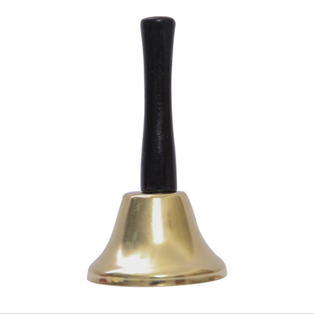 Metalen Kerst Hand Bell Hand Held Call Klokken Kerstman Thee Jingle Bells Party Vier Rammelaar Gereedschap Decoratie Benodigdheden: 1