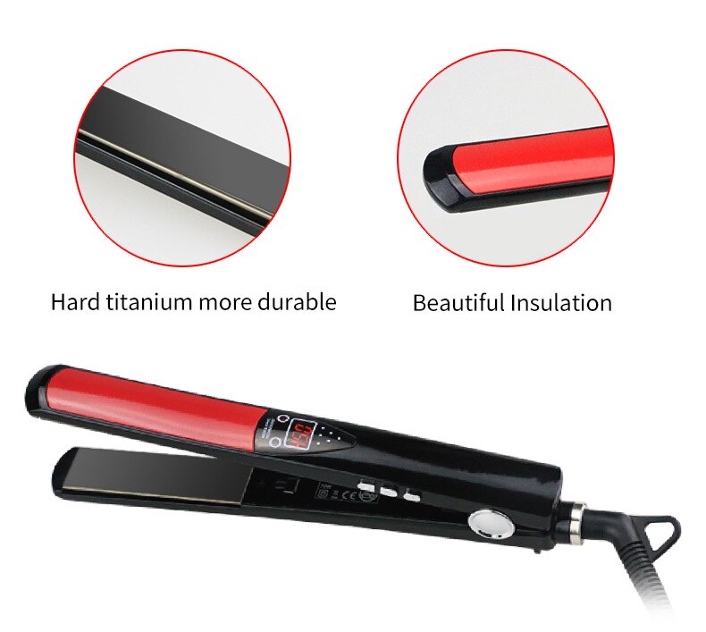 Stijltang mch 450f hoge temperatuur brede platen keratine stijltang stylingtool titanium stijltang