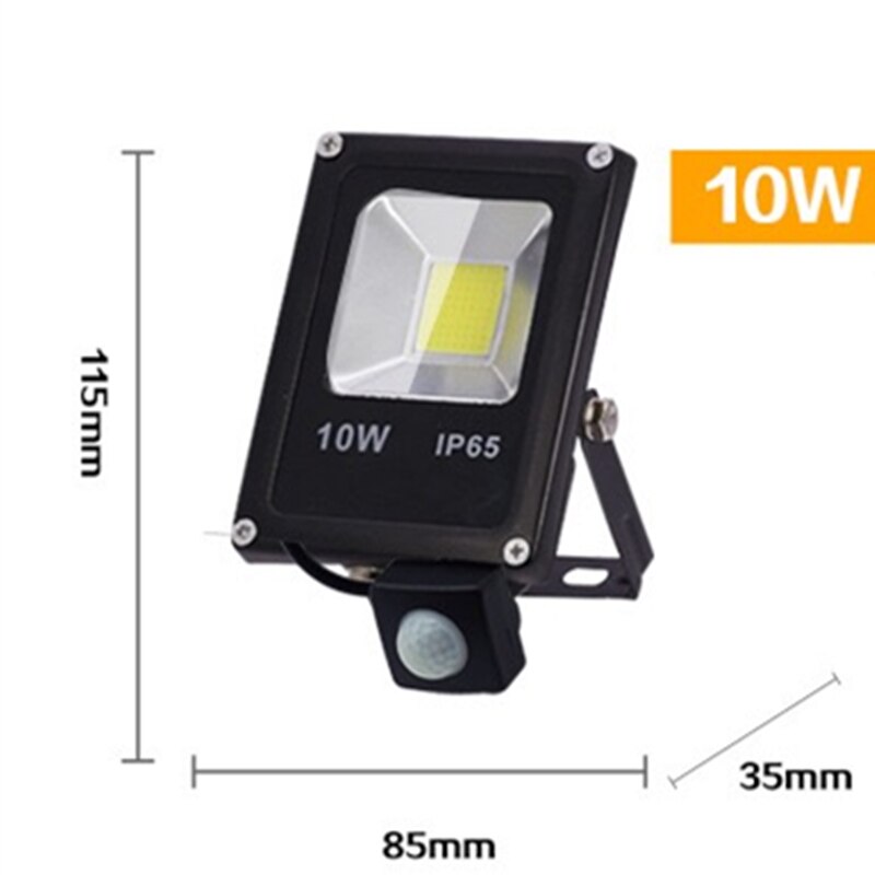 Motion Sensor LED floodlight 10 W 30 W 50 W 220 V floodlight reflector foco LED outside Waterproof IP65 Outdoor SpotLight: 10W sensing / Cold white