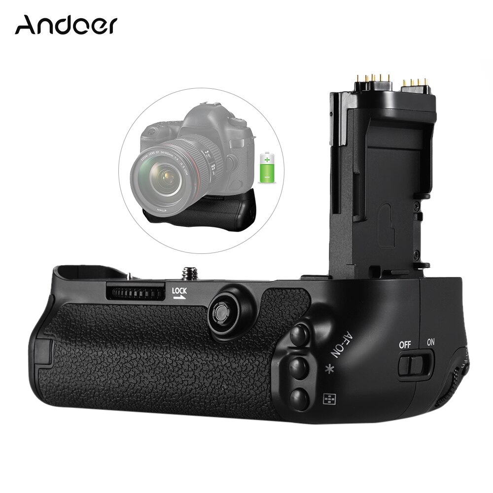 Andoer BG-1W Verticale Battery Grip di Ricambio Del Supporto Batteria Grip Holder per BG-E20 per Canon EOS 5D Mark IV Fotocamera DSLR