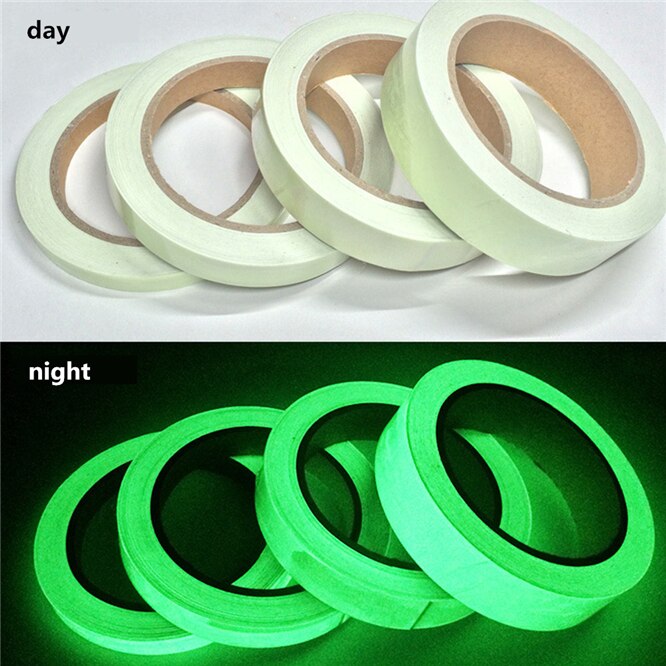 10 stuks 3m diy lichtgevende tape nachtzicht sticker zelfklevende waarschuwingstape veiligheid beveiliging huisdecoratie tapes