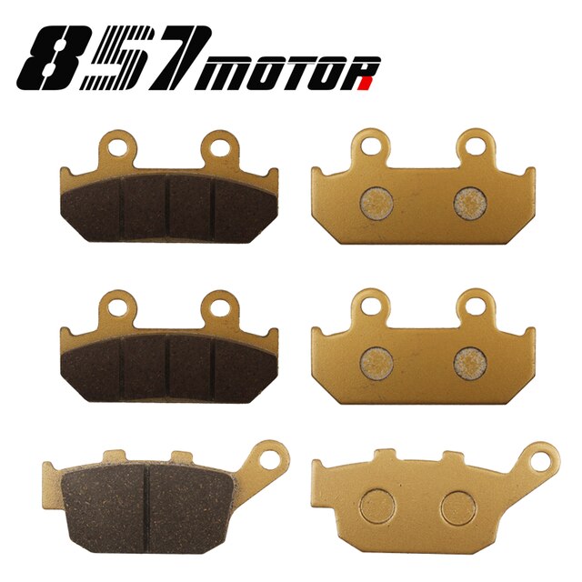 Motorfiets Voor En Achter Remblokken Voor Honda Vfr 400 VFR400 NC24 1987 1988 CBR250 MC14 MC17: Front Rear 3 pair