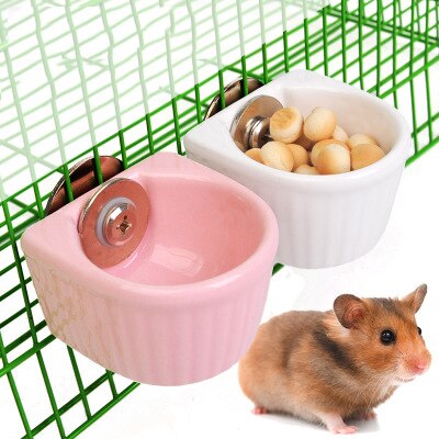 Mipcase Ceramic Bowl For Hamsters & Small Pets - No-Spill Food & Water Dish For Hedgehogs, Gerbils, Chinchillas, Rats