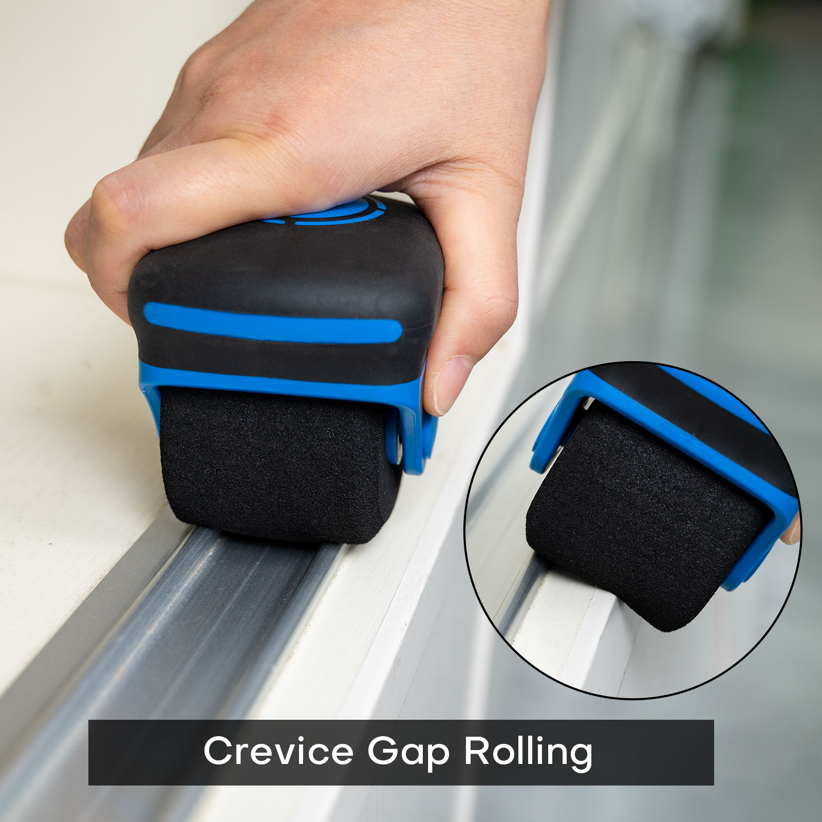 FOSHIO Weiche Schwammfolien-Anwendungsrolle, verschleißfestes Rollrad für Auto-Vinylfolien, Wandklebefolie, Pressrollen