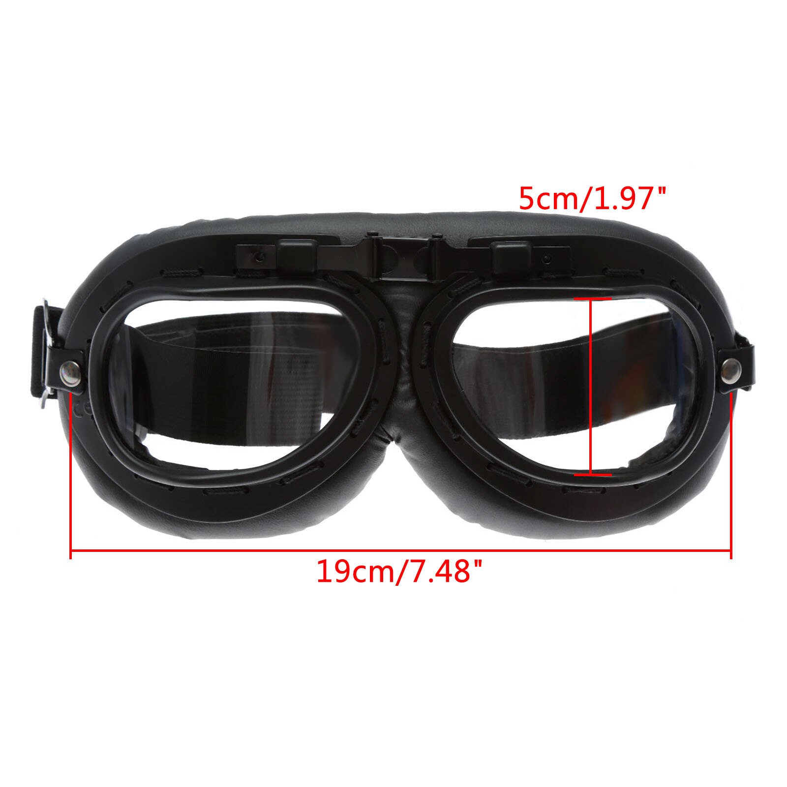 Retro motorcykel glasögon glasögon vintage motor klassiska glasögon för pilot steampunk atv cykel koppar hjälm ski outsport