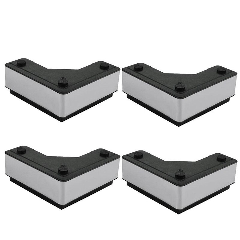 4Pcs Stainless Sofa Feet Pad L Shape Floor Protectors Mat Nonslip