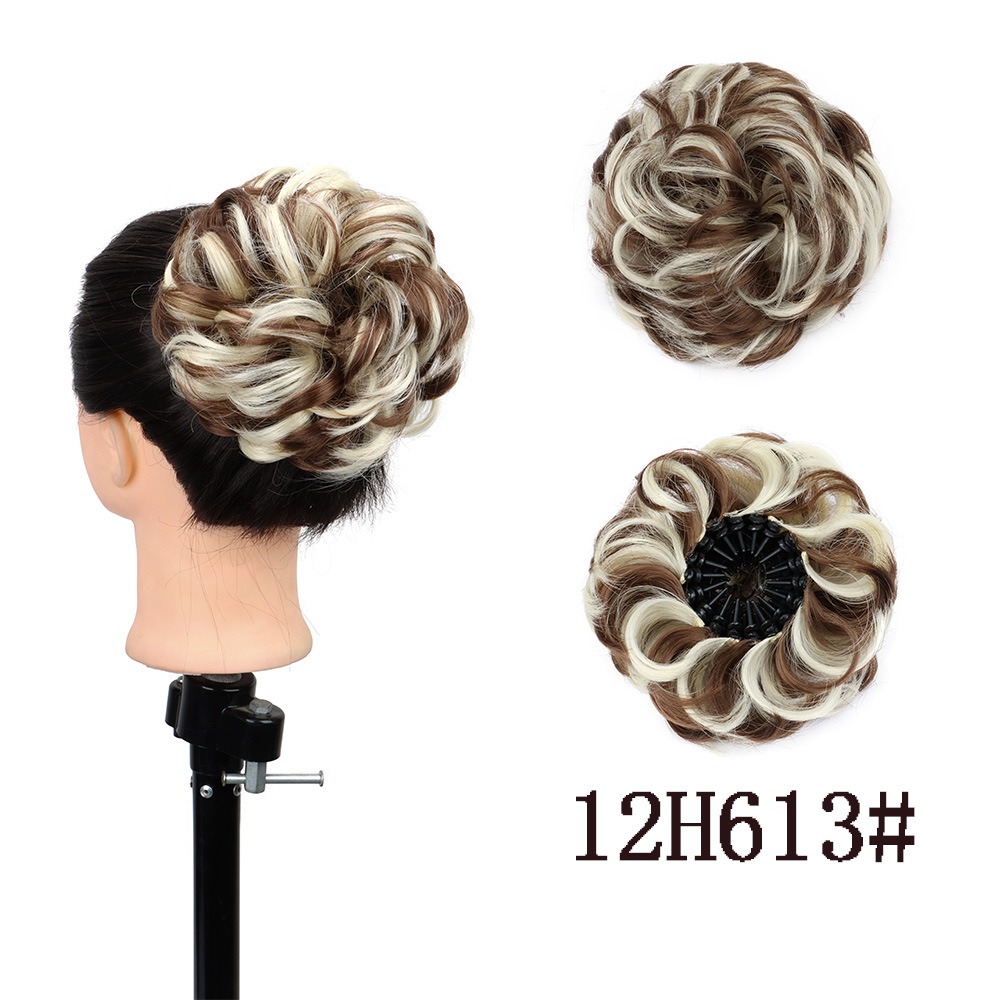 Syntetyczne doczepiane koki robić włosów roztrzepane kręstożek włosy Scrunchies treski syntetyczne Chignon pączek Updo treski dla kobiet: #613