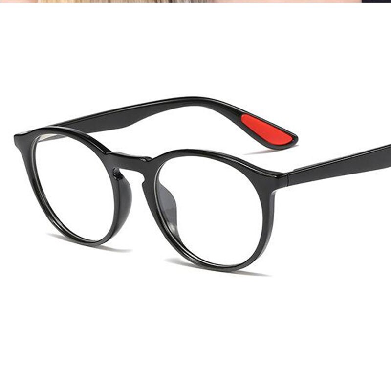 Retro rosa runde briller innfatning kvinner trendy databriller klare linse luksus briller oculos