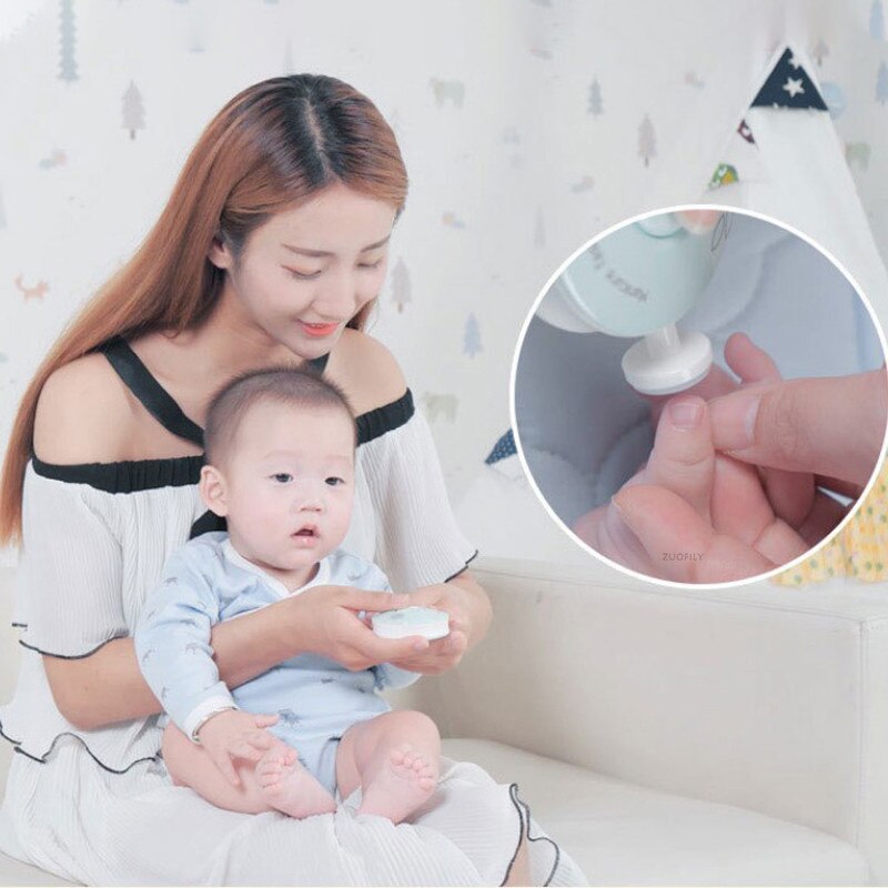 Baby Elektrische Nail Trimmer Kid Nail Polijstmachine Tool Baby Care Kit Manicure Set Te Trim Nagelknipper Baby mondhygiëne Kit