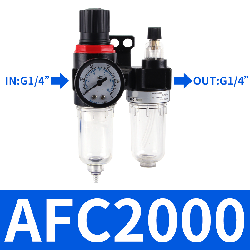 AFC2000 BFC2000 BFC3000 BFC4000 Pneumatischer Filterregler Luftöler Kombination Ölabscheider Wasserabscheider: Braun