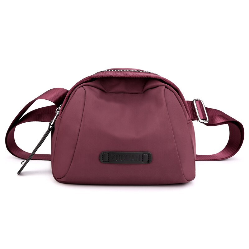 Casual Schoudertassen Vrouwen Effen Kleur Portemonnee En Handtassen Kleine Messenger Bag Nylon Crossbody Tassen Voor Vrouwen: Fuchsia