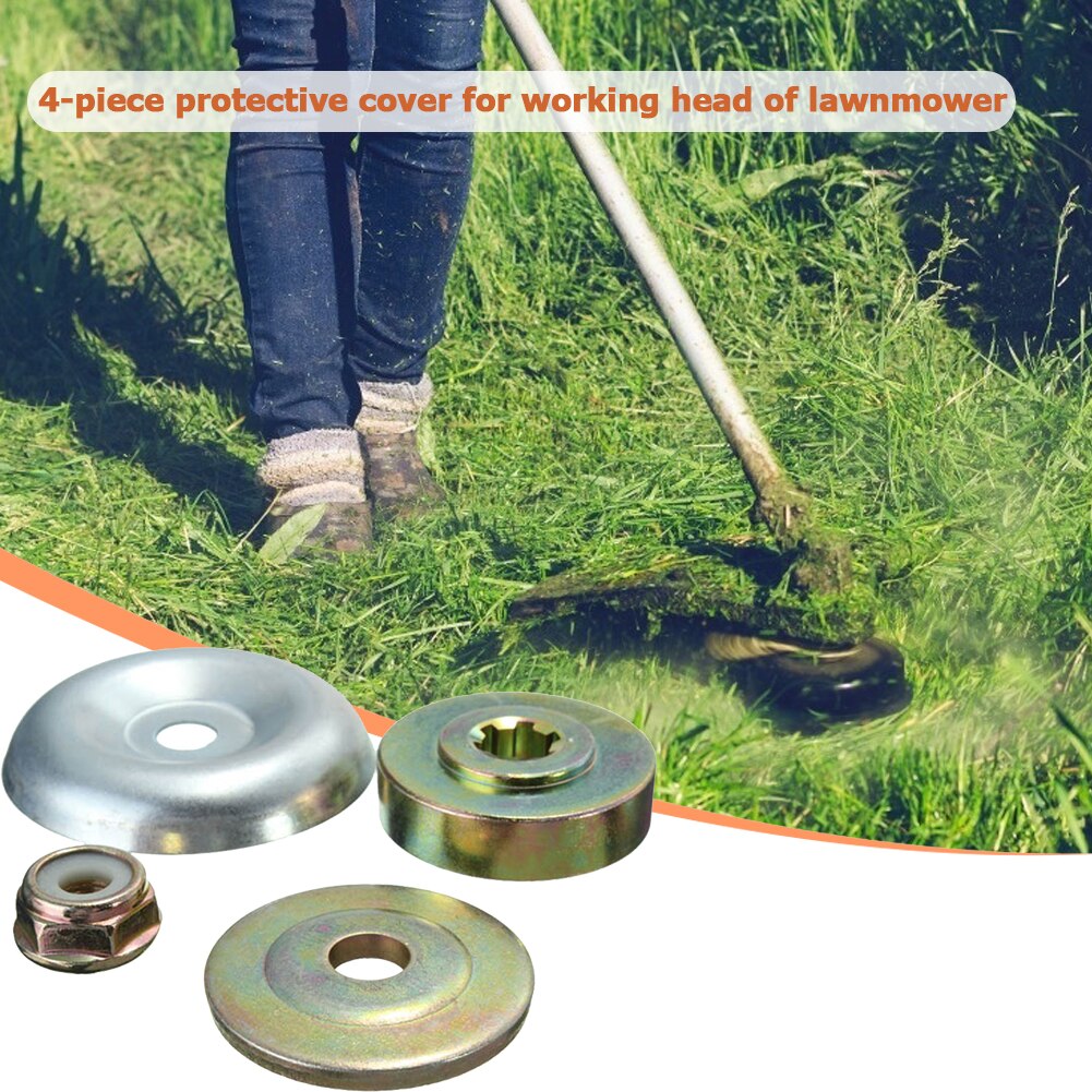 4pcs Replacement Metal Gearbox Blade Nut Fixing Kit for Strimmer Brush cutter Lawn Mower Accessories Garden Tools