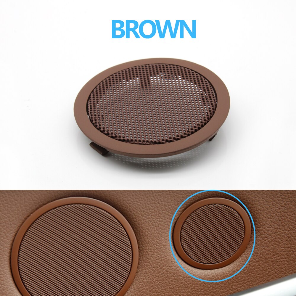 Left Right Side Driver Interior Rear Door Tweeter Loudspeaker Cover For BMW X5 X6 E70 E71 E72 2007 5 GT F07: Tweeter Cover BROWN