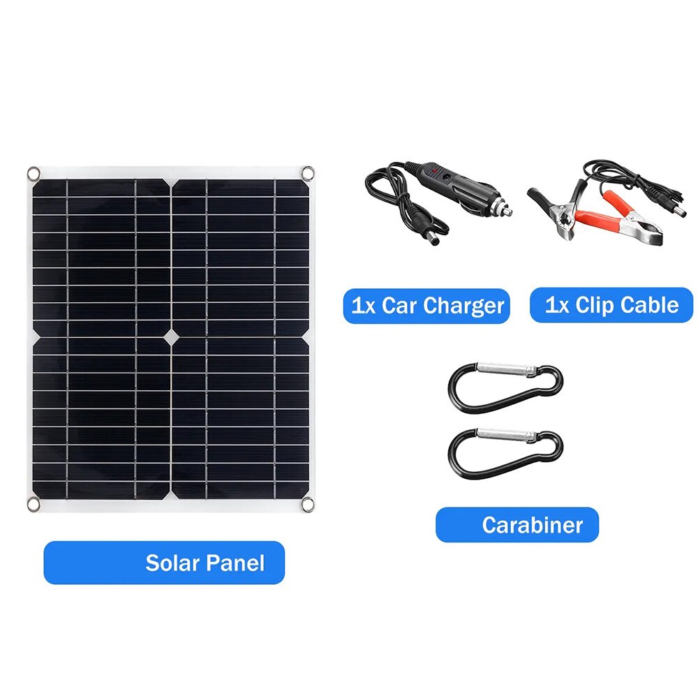 600W Solar Panel Kit 18V USB Charging Solar Cell Board for Phone RV Car PADS Waterproof Outdoor Battery Supply 100A Controll