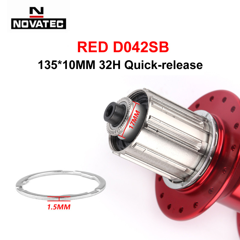 Novatec Mountainbike Hub D041SB D042SB Disc Kaart Brake 28/32/36 Gaten Mtb Road Fiets Hubs Lager Qr 32H 8/9/10/11/12 Speed
