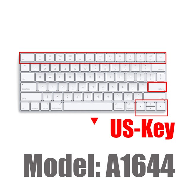 Voor Apple Imac Magic Keyboard Met Numeriek Toetsenbord MQ052LL/Een A1843 MLA22L/Een A1644 A1314 Siliconen Toetsenbord Cover protector Skin: US A1644