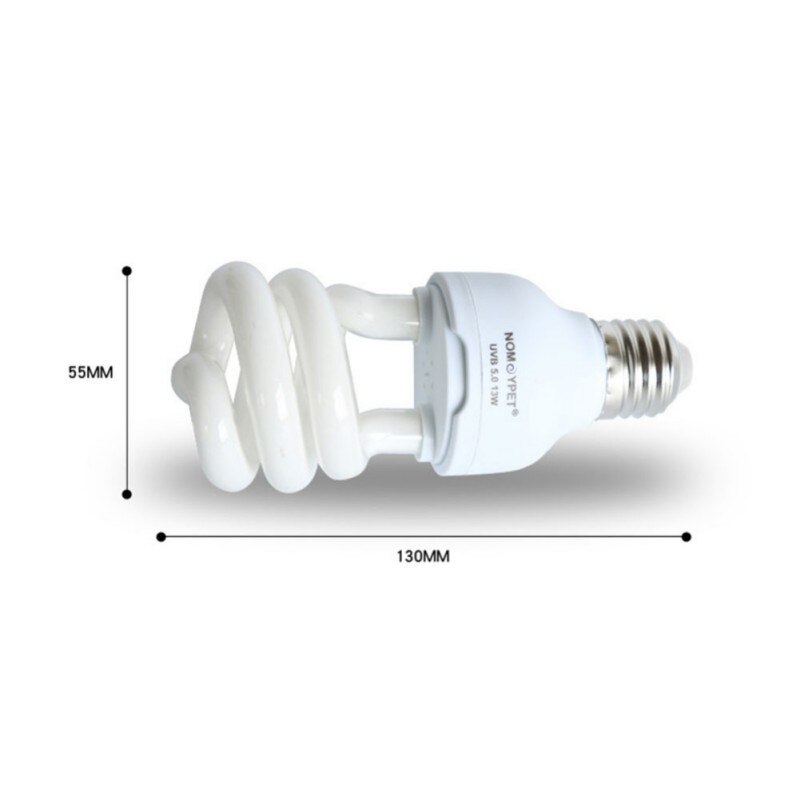 White Light Fluorescent Bulb 5.0 10.0 UVB 13W Reptile Light Bulb UV Glow Lamp Energy Saving Lamp Spiral Tube Bulb Home