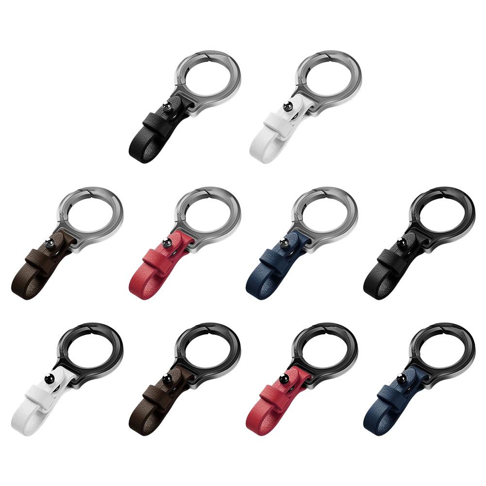 Porte-clés de luxe en cuir Durable pour voiture, boucle en fer à cheval, accessoires , clé de voiture personnalisée