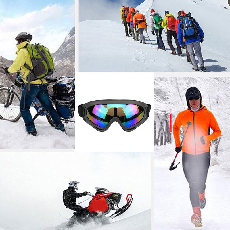 1 stk vinter vindtætte skibriller briller udendørs sports cs briller ski briller  uv400 støvtætte moto cykel solbriller